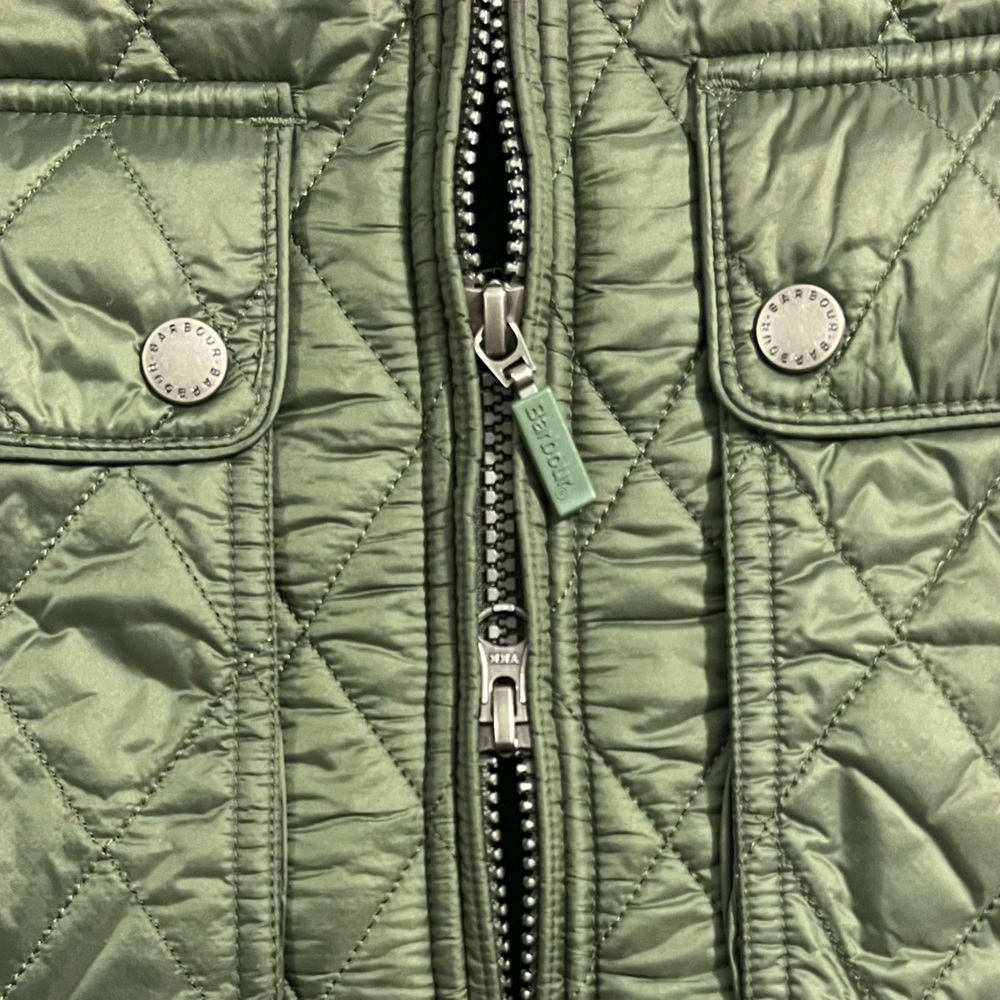 Barbour Filey Quilt Jacket/Coat Medium Sage Green - Picture 12 of 13